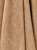Herringbone Shetland Pure New Wool Throw - Camel