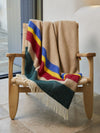 Alaska Stripe Pure New Wool Throw - Pop