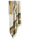 Alaska Stripe Pure New Wool Throw - Earth