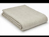 Herringbone Blanket Stitch Pure New Wool Throw - Silver Grey