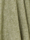 British Wool Herringbone Throw - Green