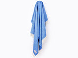 Herringbone Wool Blanket - Blue