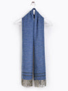 Luxury Reversible Cashmere Scarf - Blue/Green