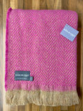 Chevron Recycled Wool Throw - Assorted Colours