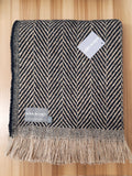 Chevron Recycled Wool Throw - Assorted Colours