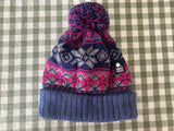 Snowflake 100% Merino Wool Bobble Hat