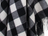 Lambswool Check Throw - White/Black