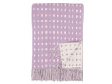 Spot Merino Lambswool Throw - Lilac