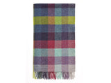 Harlequin Check Pure New Wool Throw - Moorland