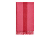 Stripe Merino Lambswool Throw - Pink