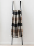 Dunira Merino Lambswool Throw - Natural