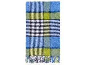 Thorpeness Shetland Pure New Wool Throw - Sea