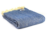 Chevron Recycled Wool Throw - Assorted Colours