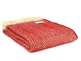 Chevron Recycled Wool Throw - Assorted Colours