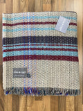 Large Checked Random Recycled Wool Blanket