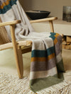 Alaska Stripe Pure New Wool Throw - Earth