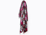 Classic Check Wool Blanket - Pink