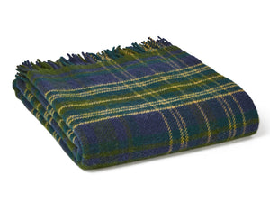 Tartan Pure New Wool Blanket - Forest