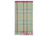 Stormness Check Pure New Wool Throw - Cerise/Mint