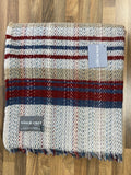 Large Checked Random Recycled Wool Blanket