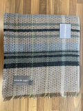 Large Checked Random Recycled Wool Blanket