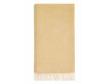 British Wool Herringbone Throw - Buttercup