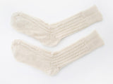 Alpaca Bed Socks - Cream White