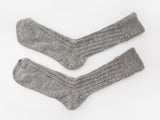 Alpaca Bed Socks - Grey