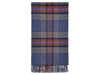 Dorset Shetland Pure New Wool Throw - Mid Blue