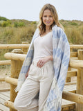 Snowdonia Pure New Wool Throw - Blue Mist