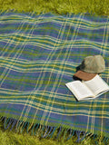 Tartan Pure New Wool Blanket - Forest