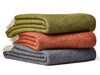 Dartmoor Reversible Pure New Wool Throw - Orion Blue