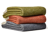 Dartmoor Reversible Pure New Wool Throw - Orion Blue