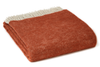 Dartmoor Reversible Pure New Wool Throw - Ketchup