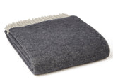 Dartmoor Reversible Pure New Wool Throw - Orion Blue