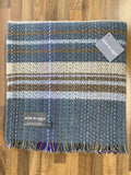 Large Checked Random Recycled Wool Blanket
