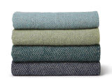 Honeycomb XL Pure New Wool Throw - Emerald/Grey