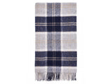 Tartan Pure New Wool Blanket - Bannockbane Silver