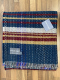 Large Checked Random Recycled Wool Blanket
