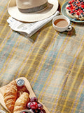 Cottage Check Pure New Wool Throw - Mustard