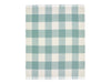 Pastel Block Check Merino Lambswool Throw - Eucalyptus