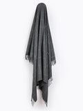 Dogtooth Pure New Wool Blanket - Graphite