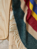 Alaska Stripe Pure New Wool Throw - Pop