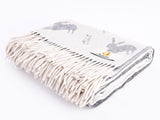 Hare Merino Lambswool Throw - Grey