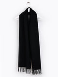 Plain Lambswool Scarf - Black