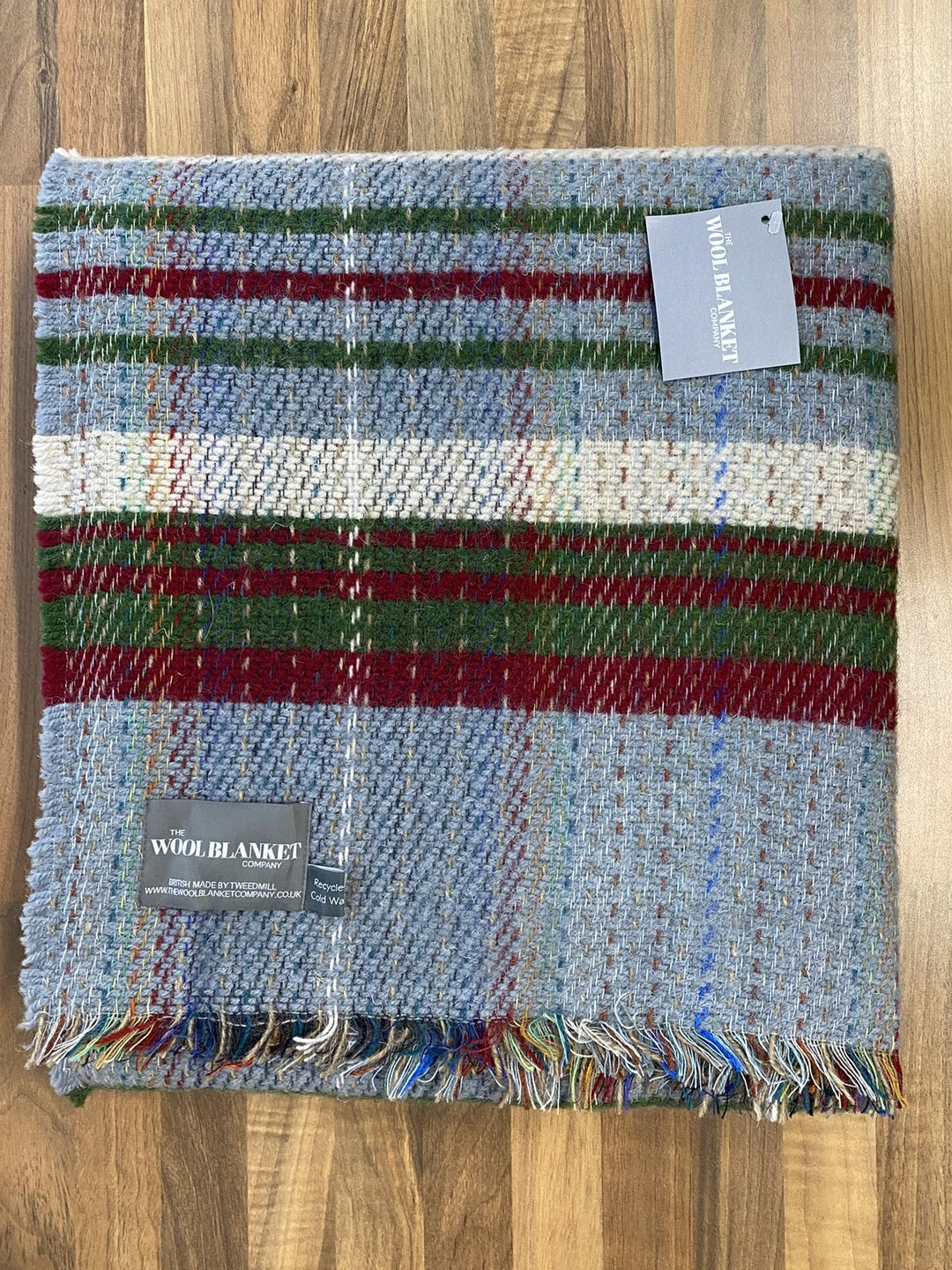 Large Checked Random Recycled Wool Blanket – Wool Blanket Online