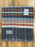 Large Checked Random Recycled Wool Blanket