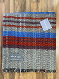 Large Checked Random Recycled Wool Blanket