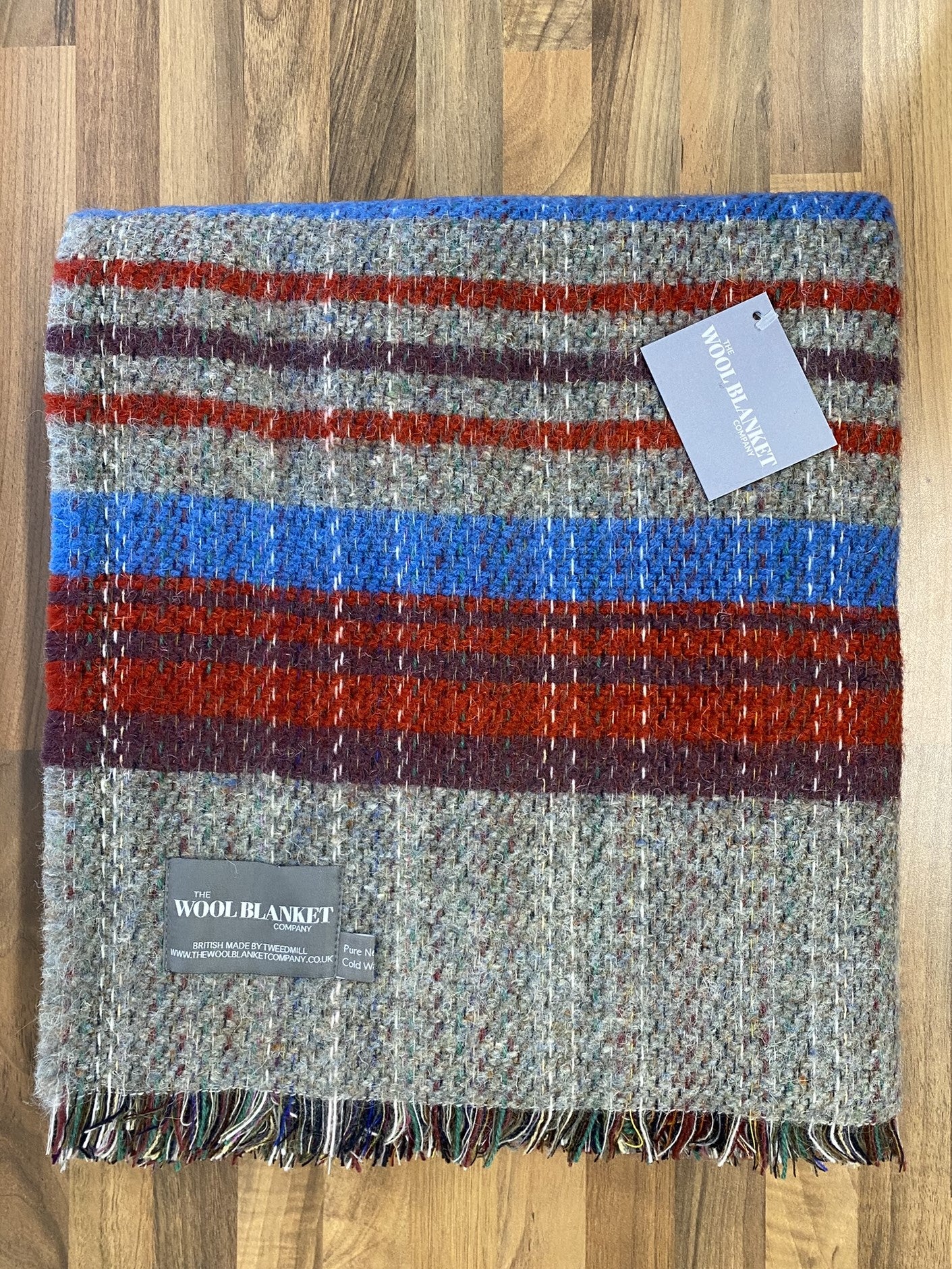 Large Checked Random Recycled Wool Blanket – Wool Blanket Online