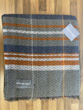 Large Checked Random Recycled Wool Blanket